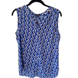 NEW NYDJ Woman’s Pleated Split Neck Top S